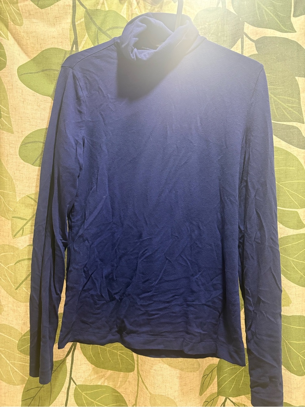 Banana Republic Navy Blue Turtleneck Long-Sleeve Shirt